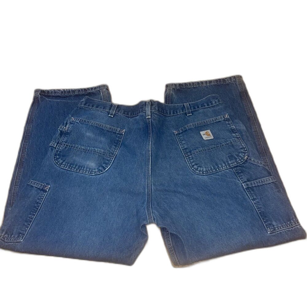 Carhartt FR Men's Jeans 40x30 Original Fit Flame Resistant Denim 1003518 Denim